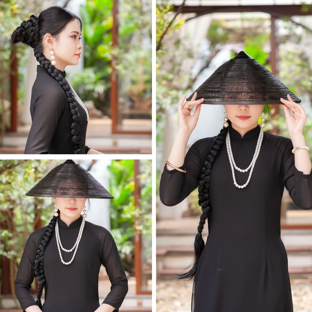 ÁO DÀI TRƠN TRUYỀN THÔNG 4 TÀ HÀNG MAY ĐẸP